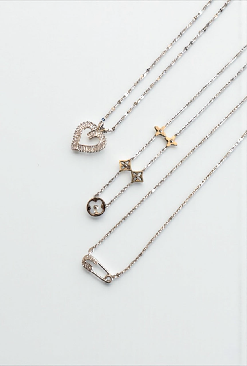 Safety Pin with Clove & Love Diamond