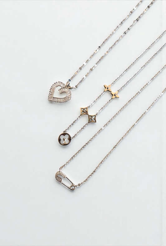 Safety Pin with Clove & Love Diamond